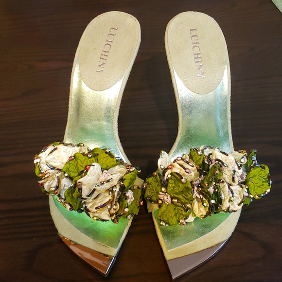 Luichiny High Heels Slip-on Sandals. NWT. Size 6. - Picture 2 of 5